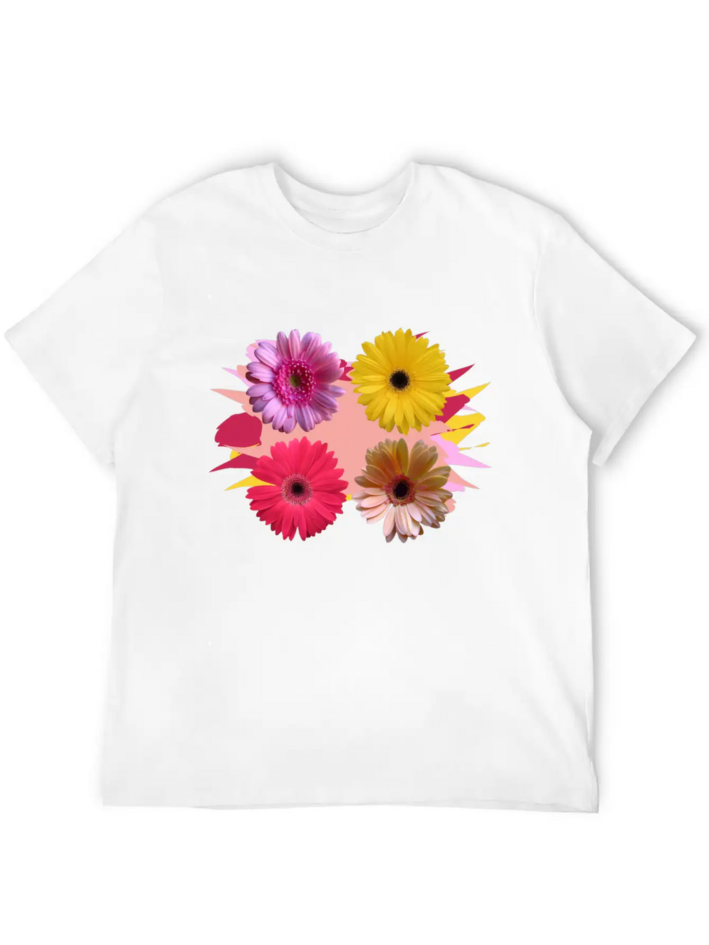 Gerbera Flowers, Daisies, Gerberas, Daisy, Bloom Stylish Everyday T-Shirt – Unisex Basic Cotton Tee