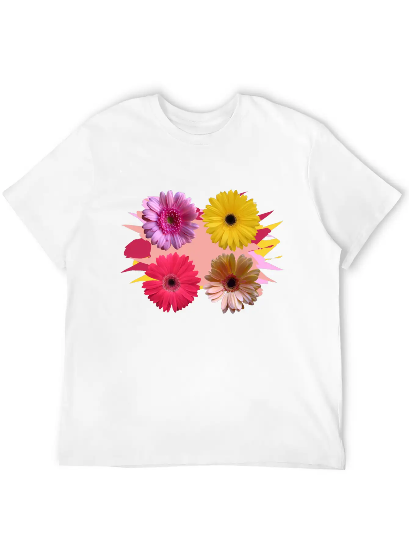 Gerbera Flowers, Daisies, Gerberas, Daisy, Bloom Stylish Everyday T-Shirt – Unisex Basic Cotton Tee