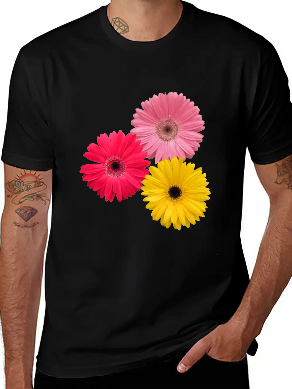Gerbera Flowers, Daisies, Gerberas, Daisy, Blooms Breathable Graphic T-Shirt – Perfect For Casual Days