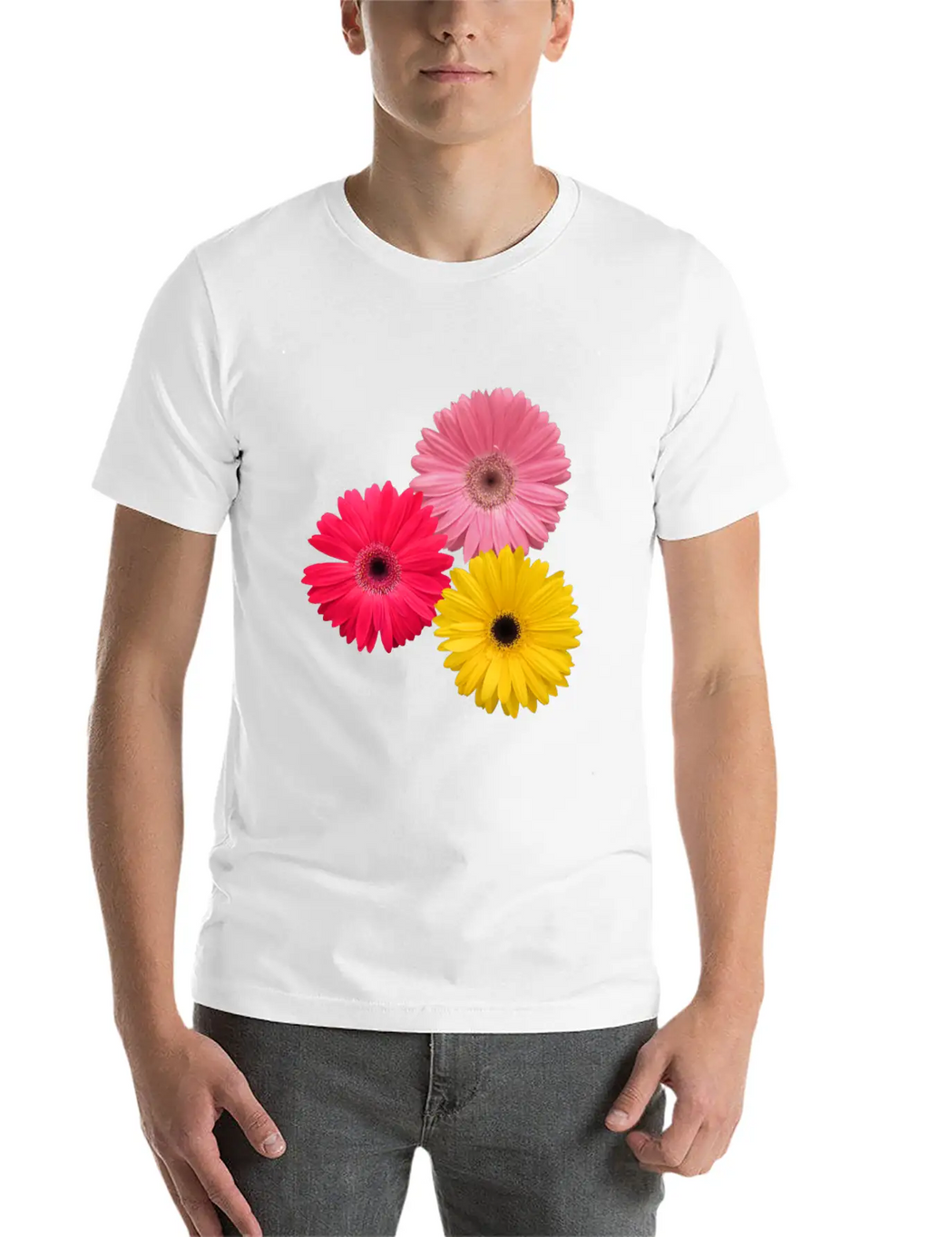 Gerbera Flowers, Daisies, Gerberas, Daisy, Blooms Breathable Graphic T-Shirt – Perfect For Casual Days