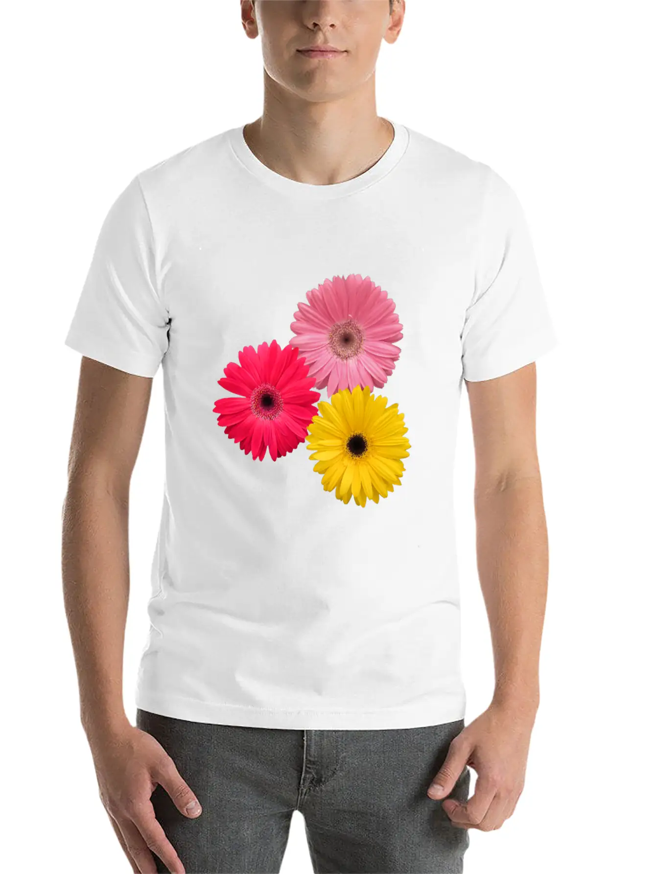 Gerbera Flowers, Daisies, Gerberas, Daisy, Blooms Breathable Graphic T-Shirt – Perfect For Casual Days