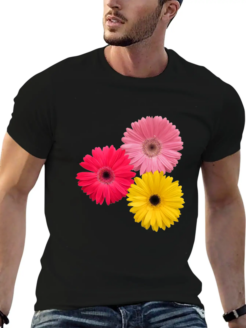 Gerbera Flowers, Daisies, Gerberas, Daisy, Blooms Breathable Graphic T-Shirt – Perfect For Casual Days