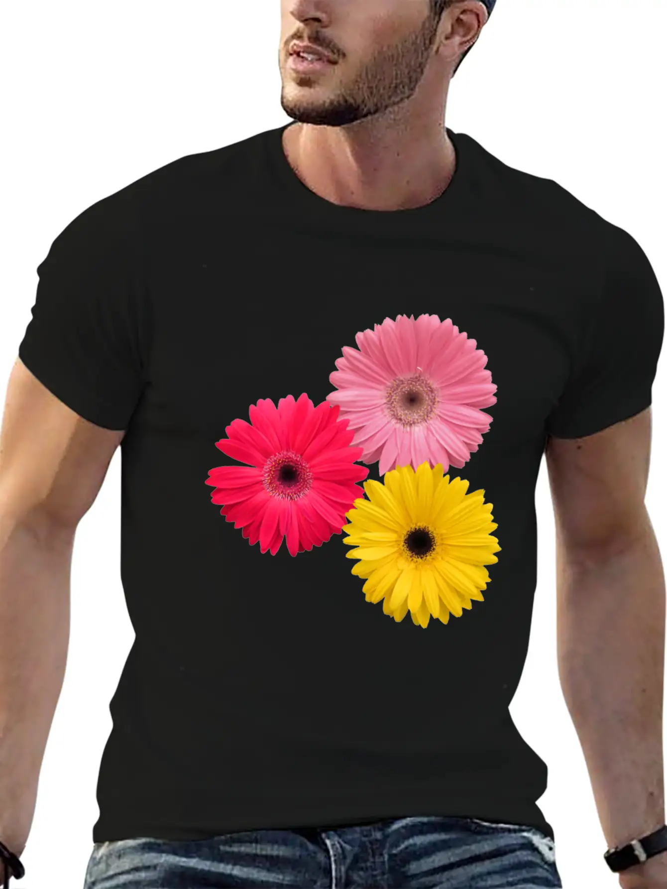 Gerbera Flowers, Daisies, Gerberas, Daisy, Blooms Breathable Graphic T-Shirt – Perfect For Casual Days
