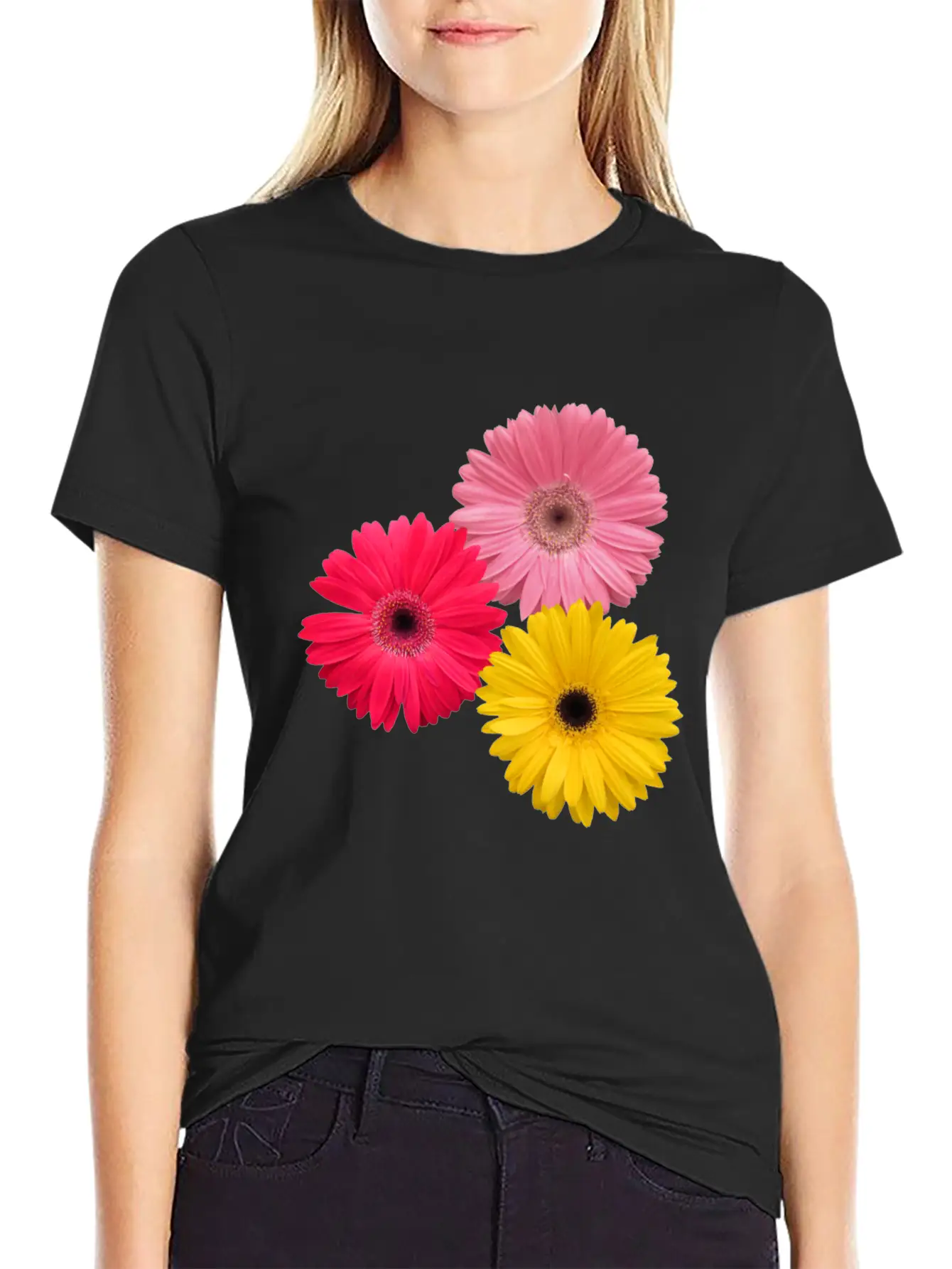 Gerbera Flowers, Daisies, Gerberas, Daisy, Blooms Breathable Graphic T-Shirt – Perfect For Casual Days