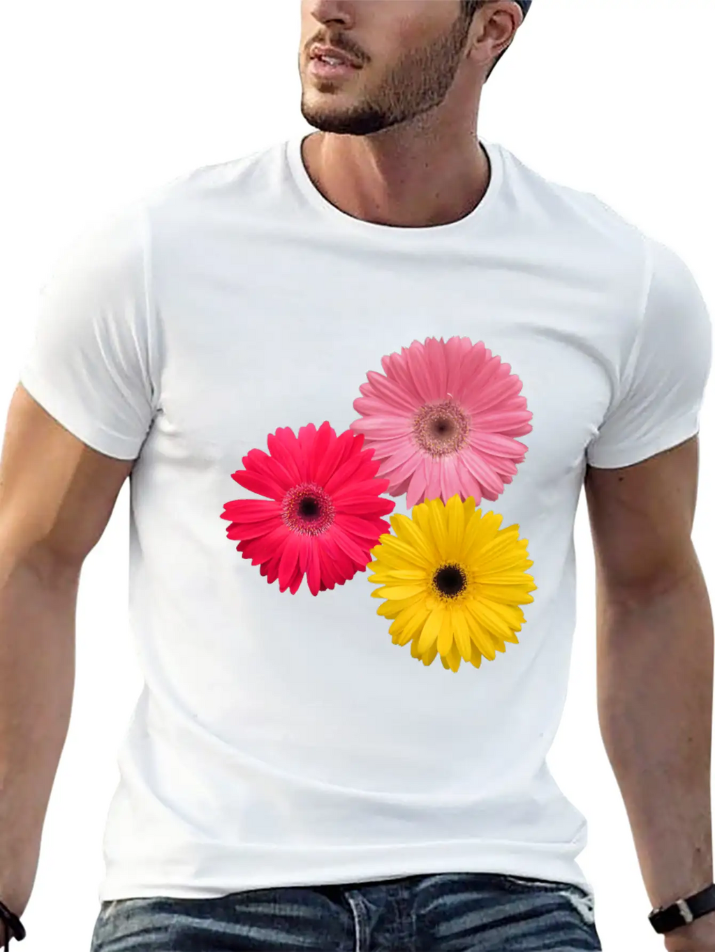 Gerbera Flowers, Daisies, Gerberas, Daisy, Blooms Breathable Graphic T-Shirt – Perfect For Casual Days