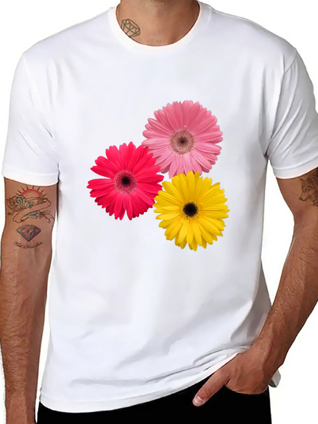 Gerbera Flowers, Daisies, Gerberas, Daisy, Blooms Breathable Graphic T-Shirt – Perfect For Casual Days