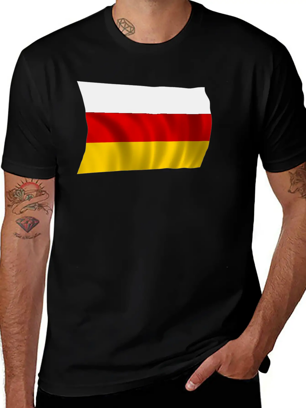German Flag Breathable Soft Cotton T-Shirt – Timeless Casual Look