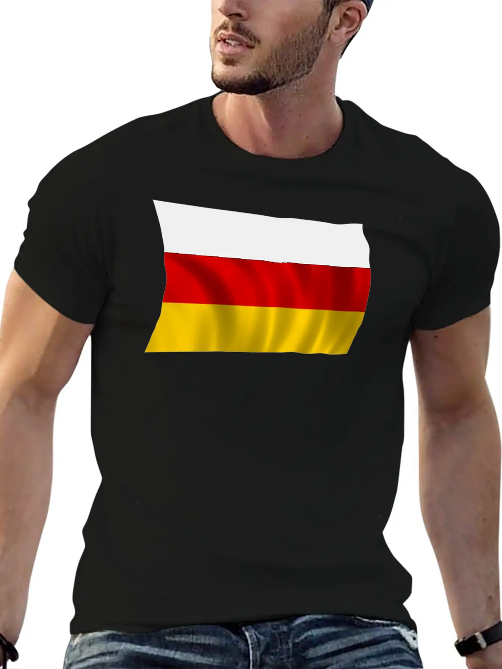 German Flag Breathable Soft Cotton T-Shirt – Timeless Casual Look