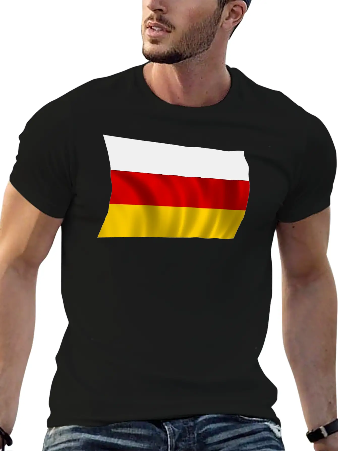 German Flag Breathable Soft Cotton T-Shirt – Timeless Casual Look