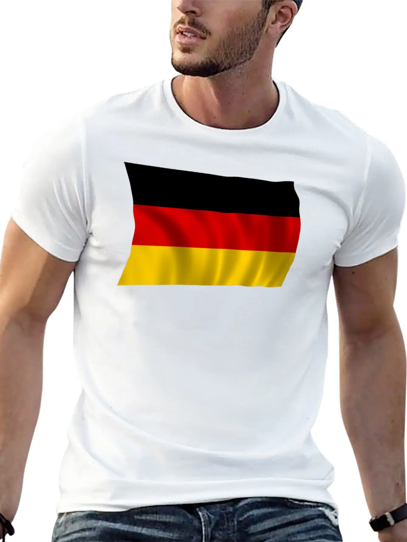German Flag Breathable Soft Cotton T-Shirt – Timeless Casual Look