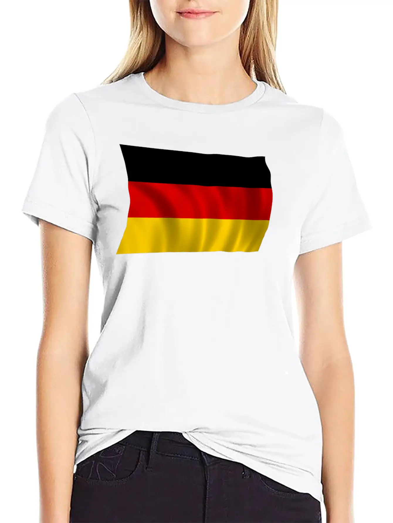 German Flag Breathable Soft Cotton T-Shirt – Timeless Casual Look