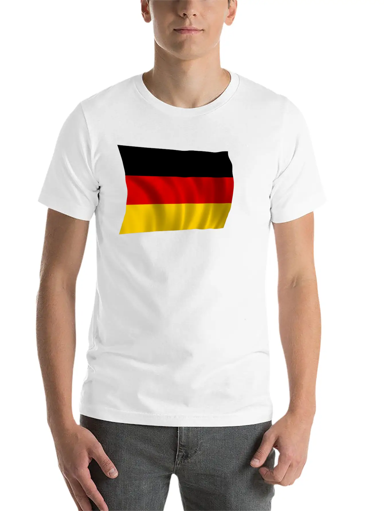 German Flag Breathable Soft Cotton T-Shirt – Timeless Casual Look