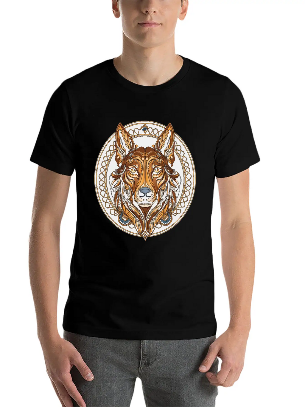 German Shepherd Funny Dog Art Nouveau Love Pet Mom Breathable Graphic T-Shirt – Perfect For Casual Days
