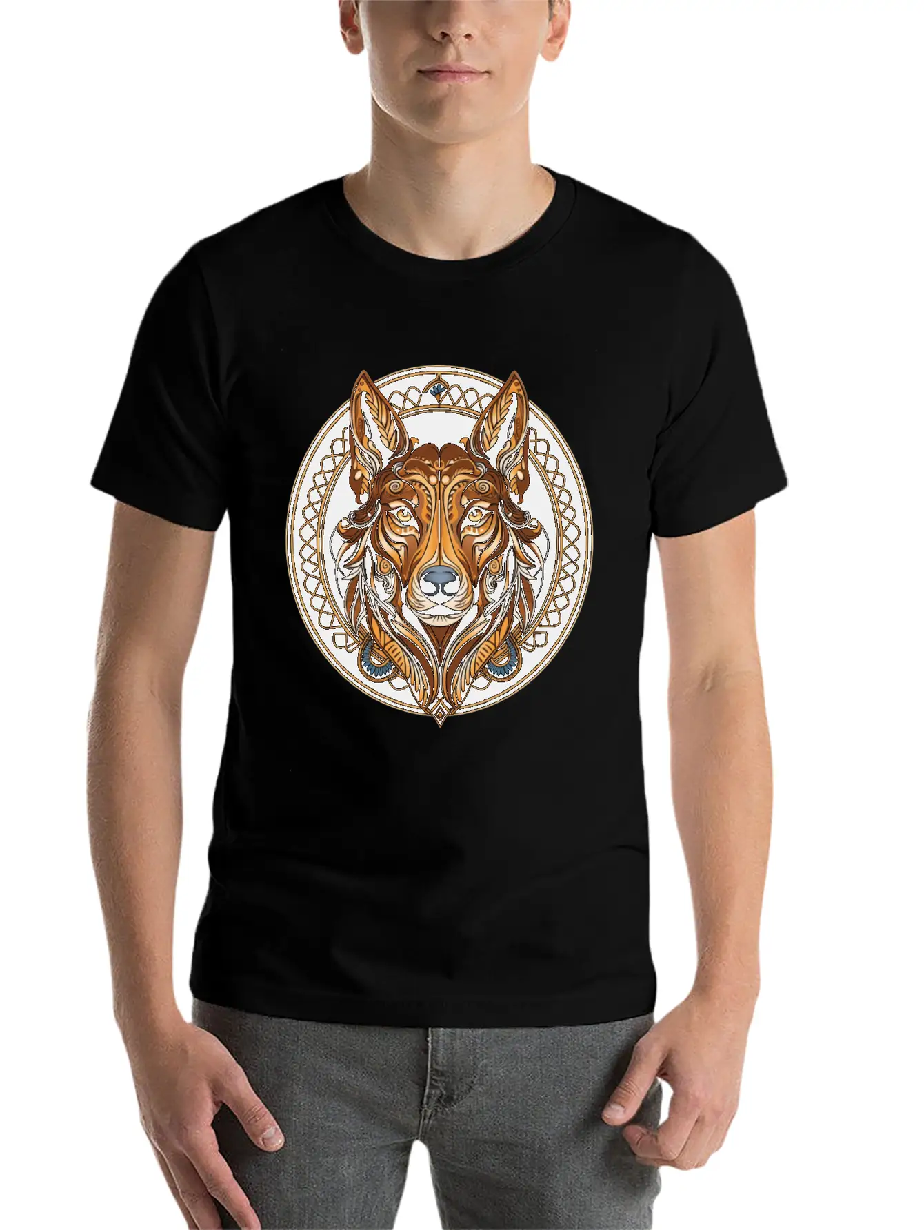 German Shepherd Funny Dog Art Nouveau Love Pet Mom Breathable Graphic T-Shirt – Perfect For Casual Days