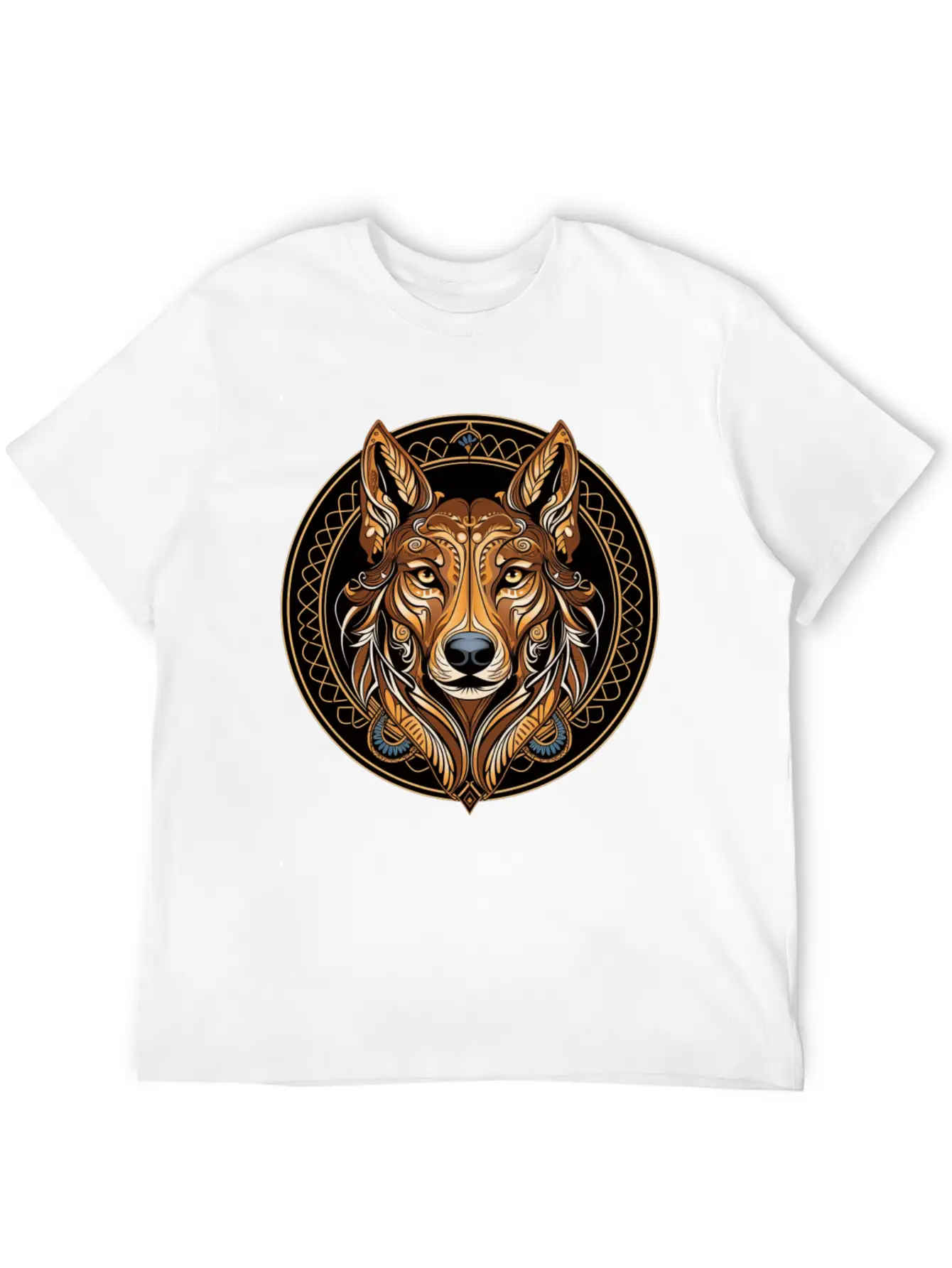 German Shepherd Funny Dog Art Nouveau Love Pet Mom Breathable Graphic T-Shirt – Perfect For Casual Days
