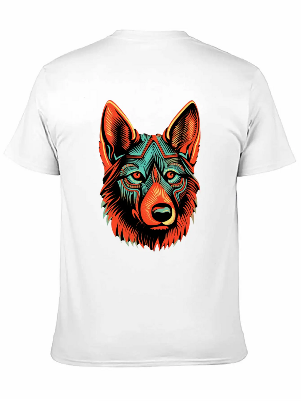 German Shepherd Funny Dog Street Art Comic Pet Breathable Soft Cotton T-Shirt – Timeless Casual Look