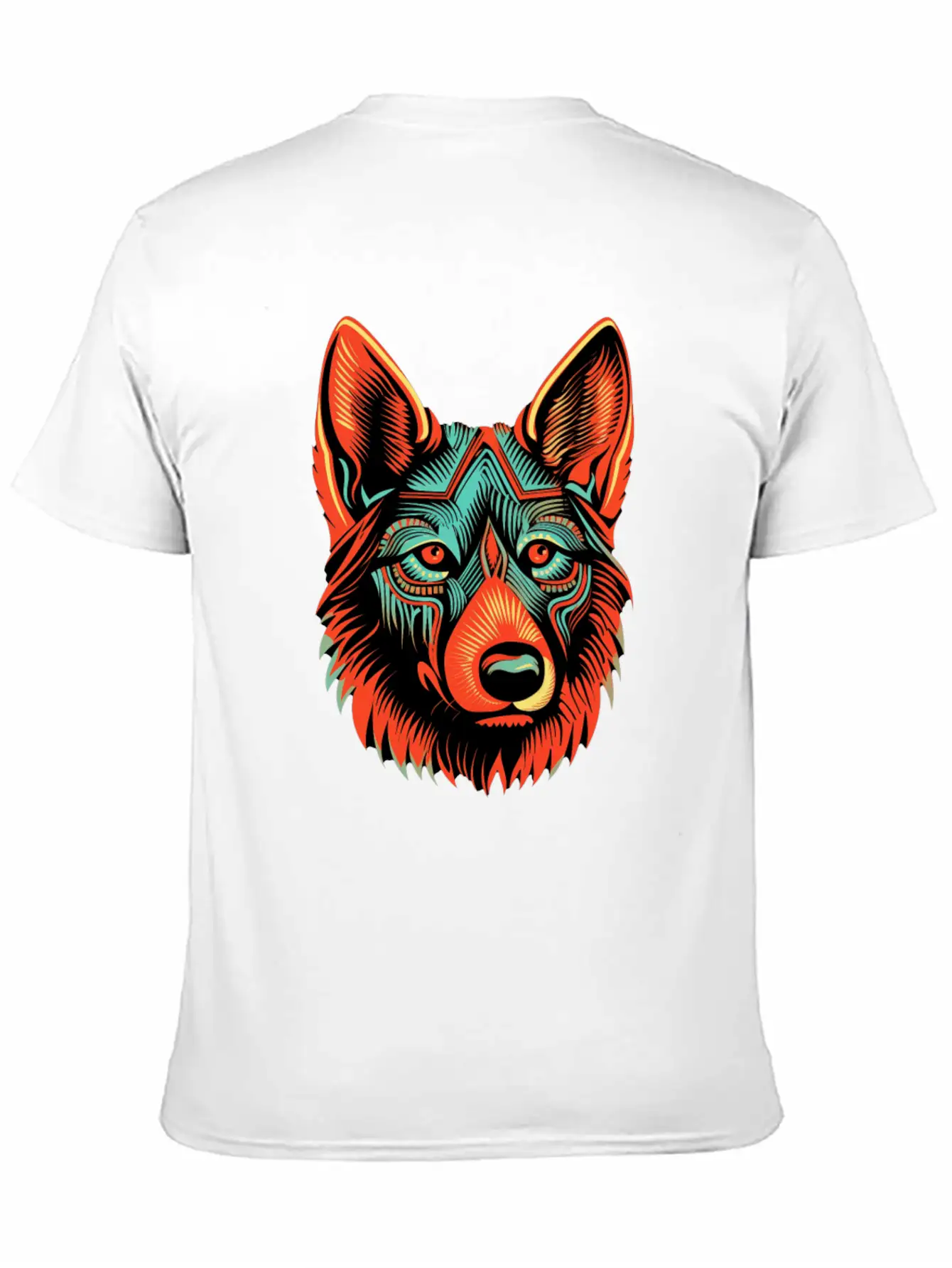 German Shepherd Funny Dog Street Art Comic Pet Breathable Soft Cotton T-Shirt – Timeless Casual Look
