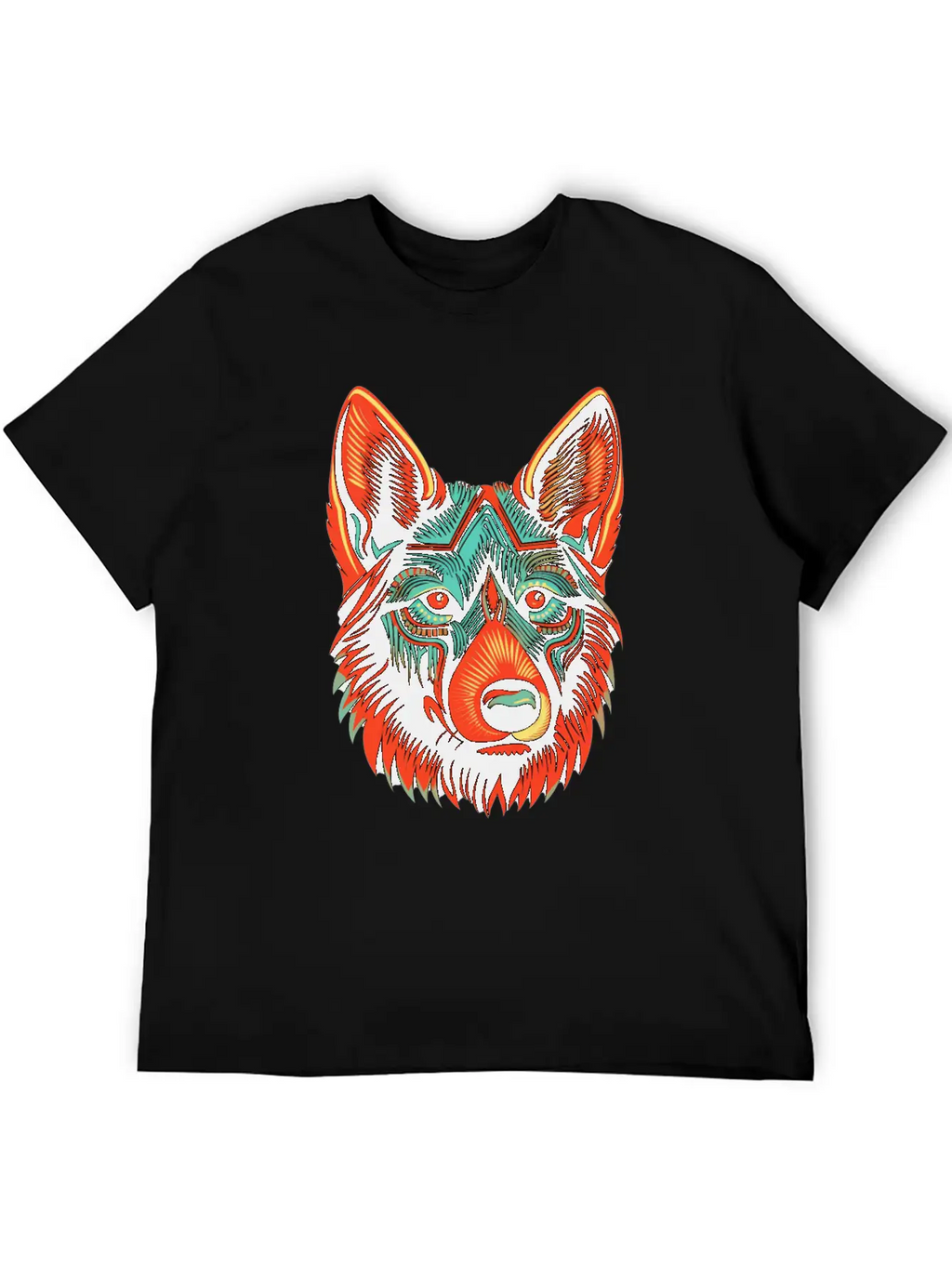 German Shepherd Funny Dog Street Art Comic Pet Breathable Soft Cotton T-Shirt – Timeless Casual Look