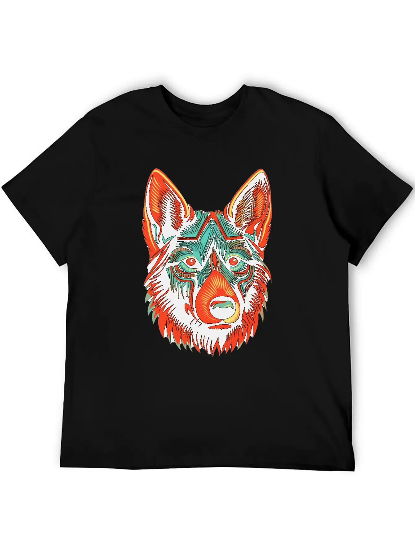German Shepherd Funny Dog Street Art Comic Pet Breathable Soft Cotton T-Shirt – Timeless Casual Look
