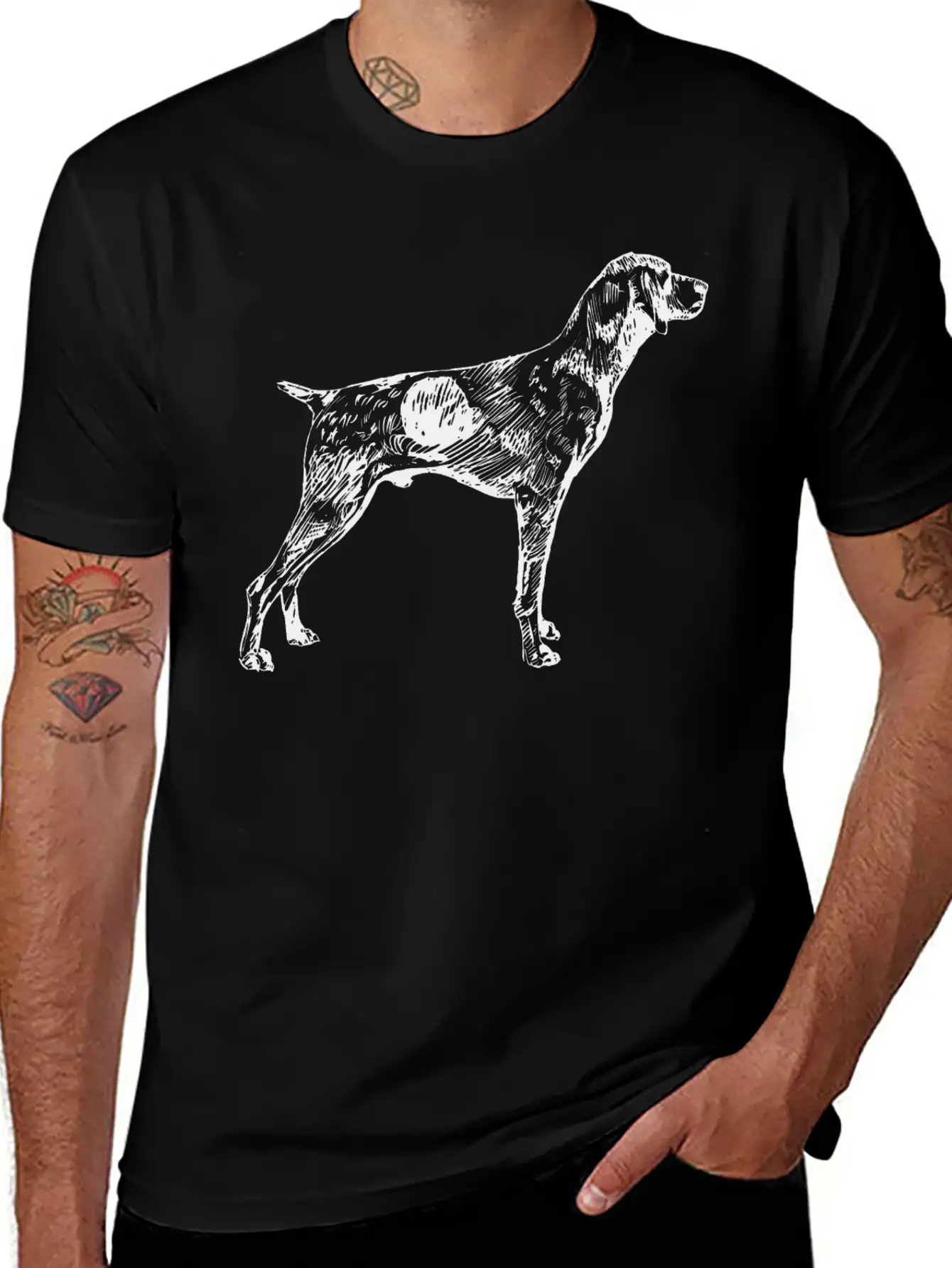German Shorthaired Pointer Basic Graphic T-Shirt – Daily Comfort In Soft Cotton