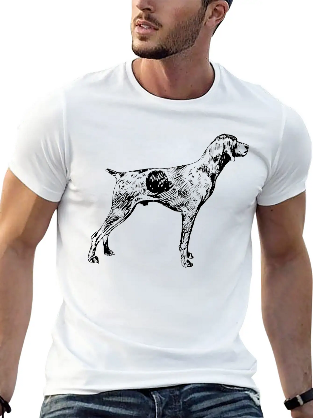German Shorthaired Pointer Basic Graphic T-Shirt – Daily Comfort In Soft Cotton