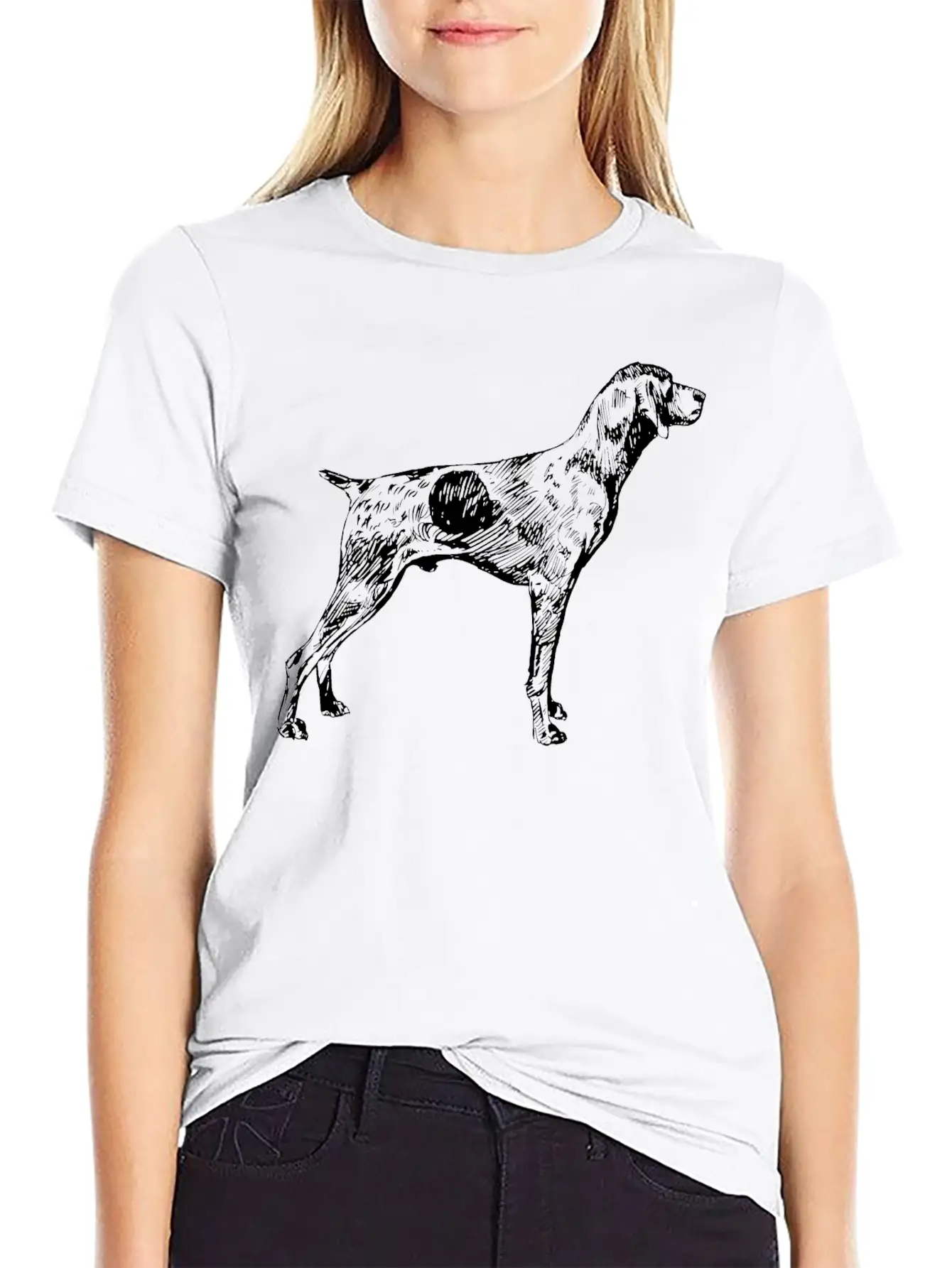 German Shorthaired Pointer Basic Graphic T-Shirt – Daily Comfort In Soft Cotton