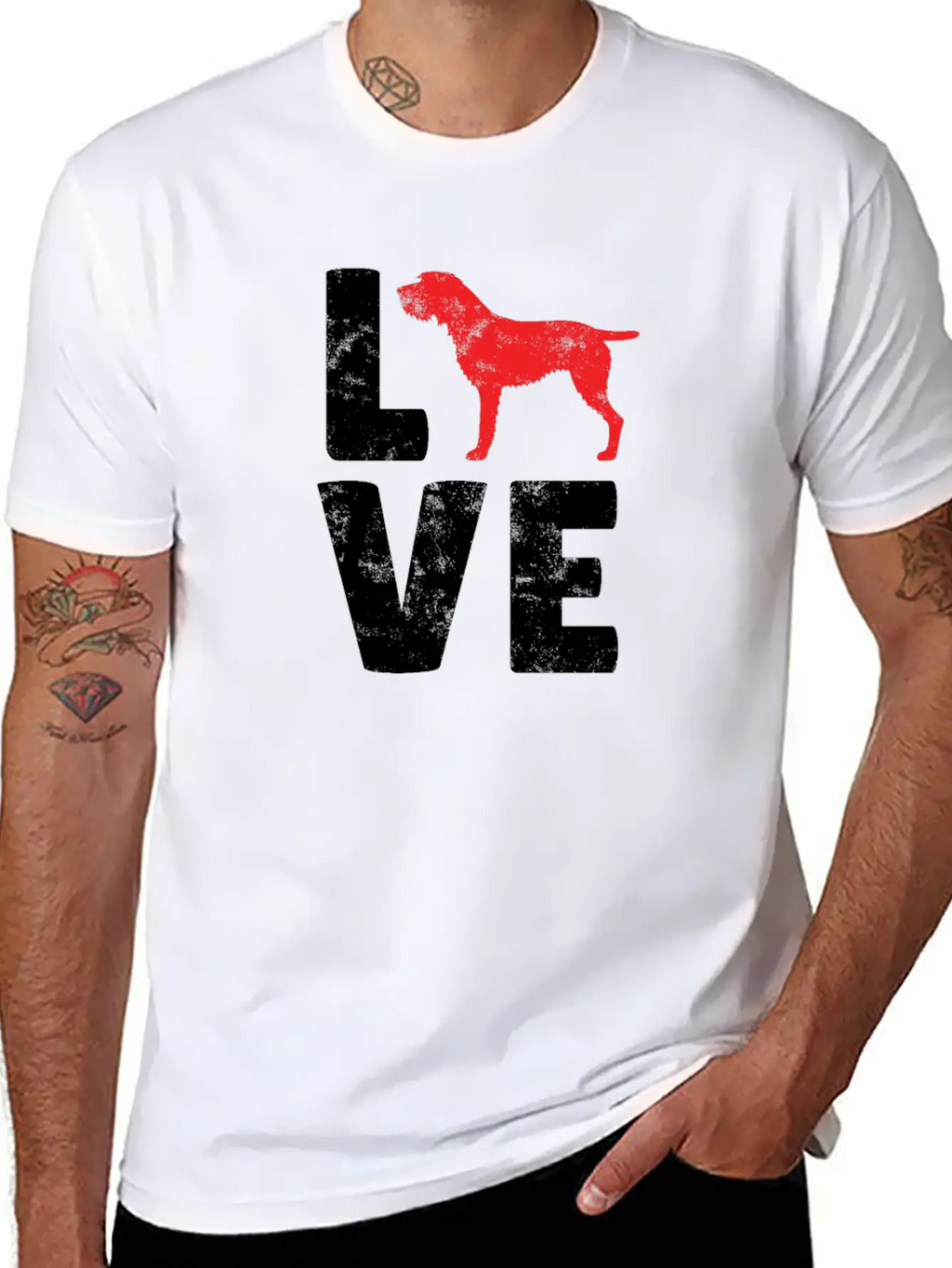 German Wirehaired Pointer Dog Owner Hunting Dog Timeless Short Sleeve Tee – Comfy And Minimalist Design