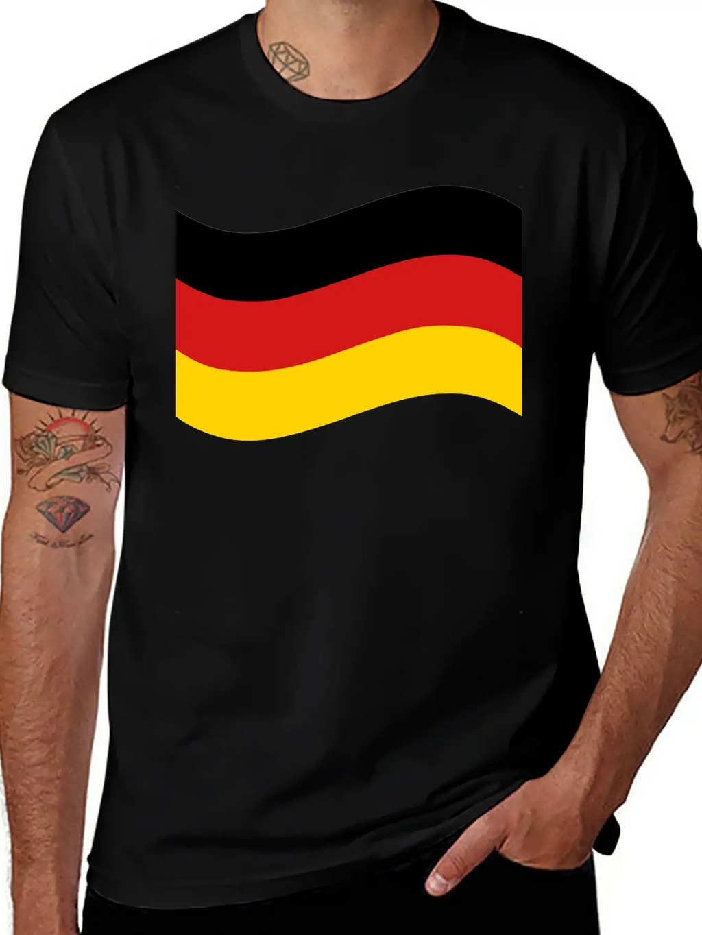 Germany Flag Breathable Graphic T-Shirt – Perfect For Casual Days