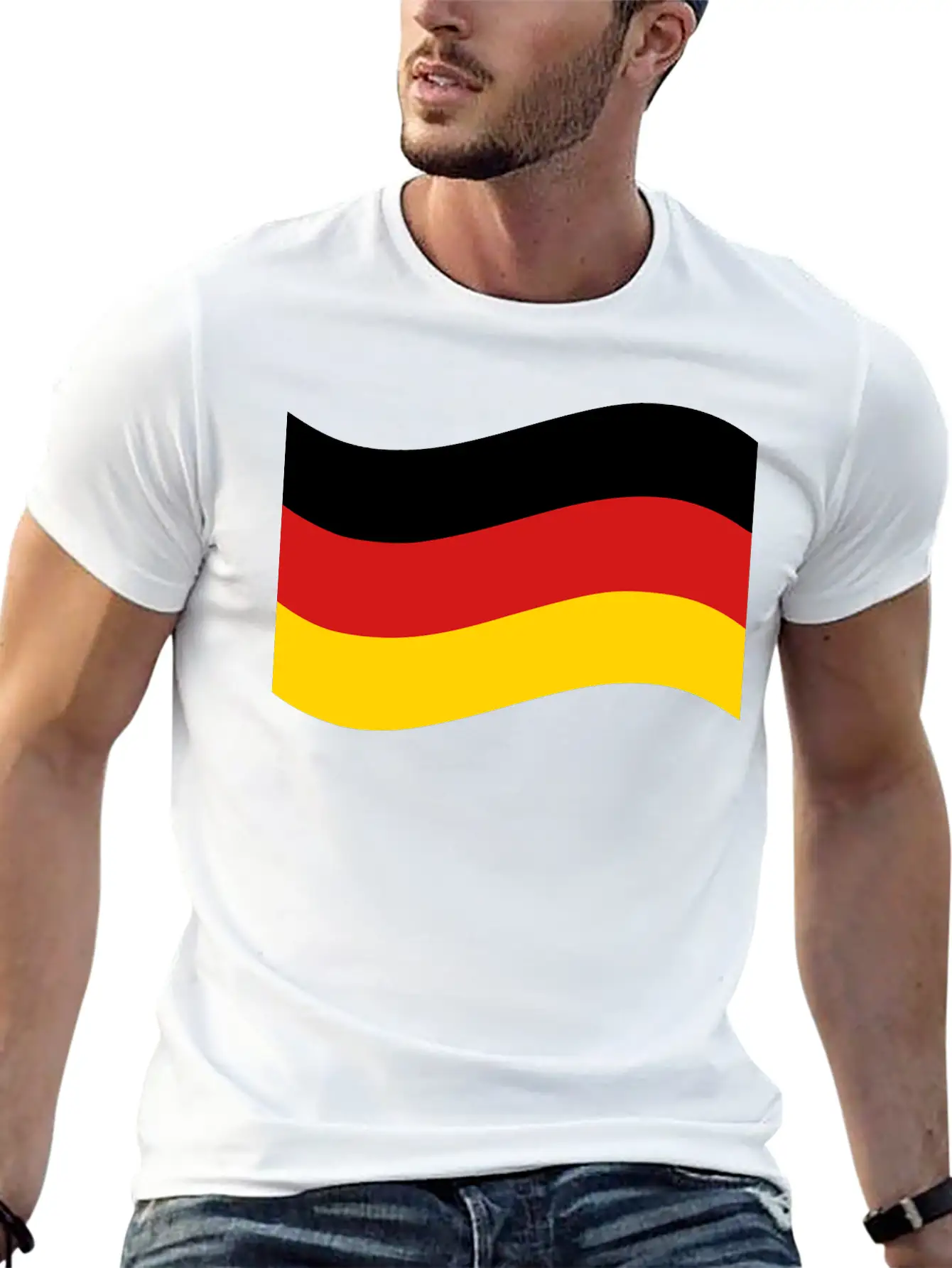 Germany Flag Breathable Graphic T-Shirt – Perfect For Casual Days