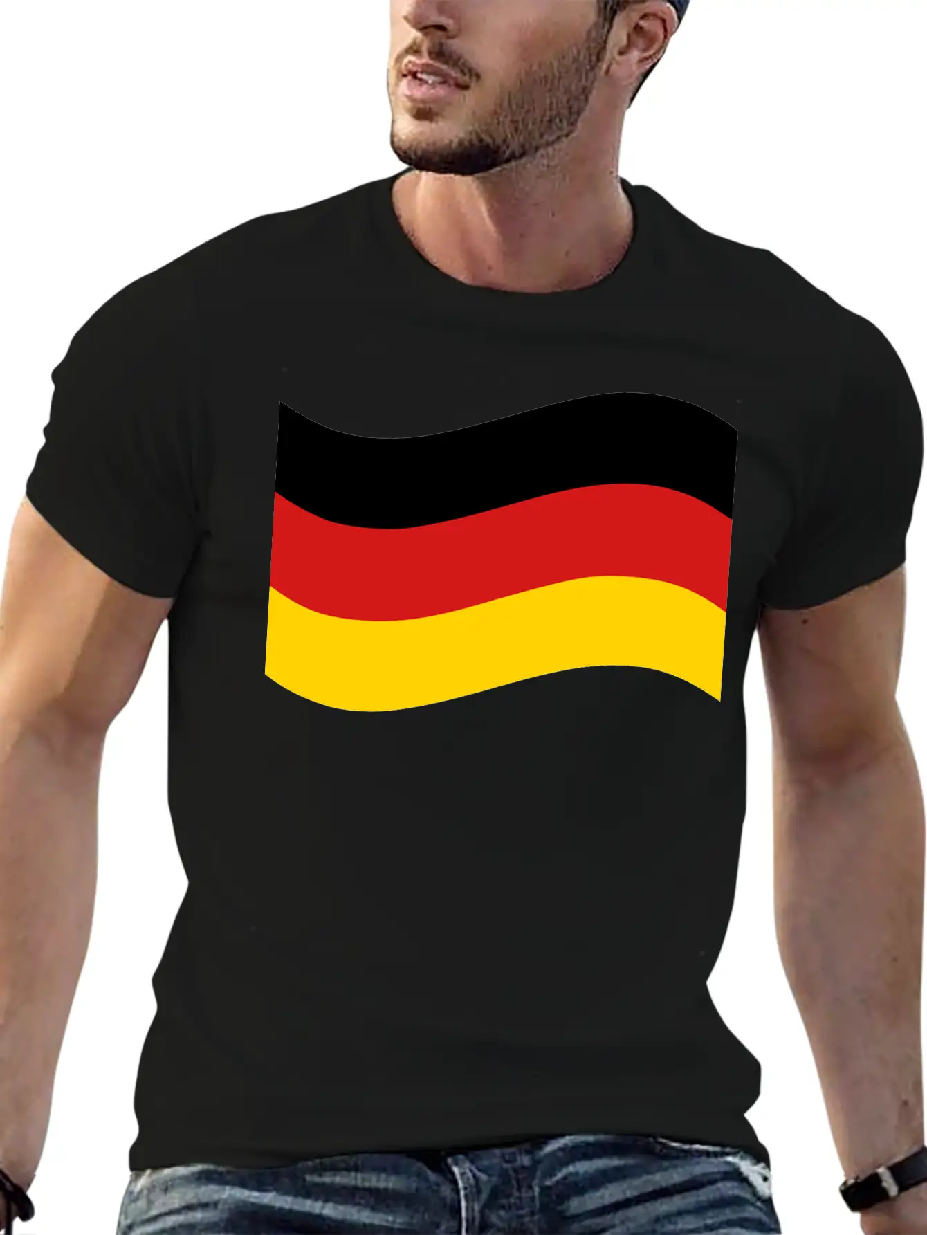 Germany Flag Breathable Graphic T-Shirt – Perfect For Casual Days