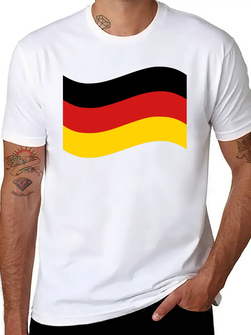 Germany Flag Breathable Graphic T-Shirt – Perfect For Casual Days