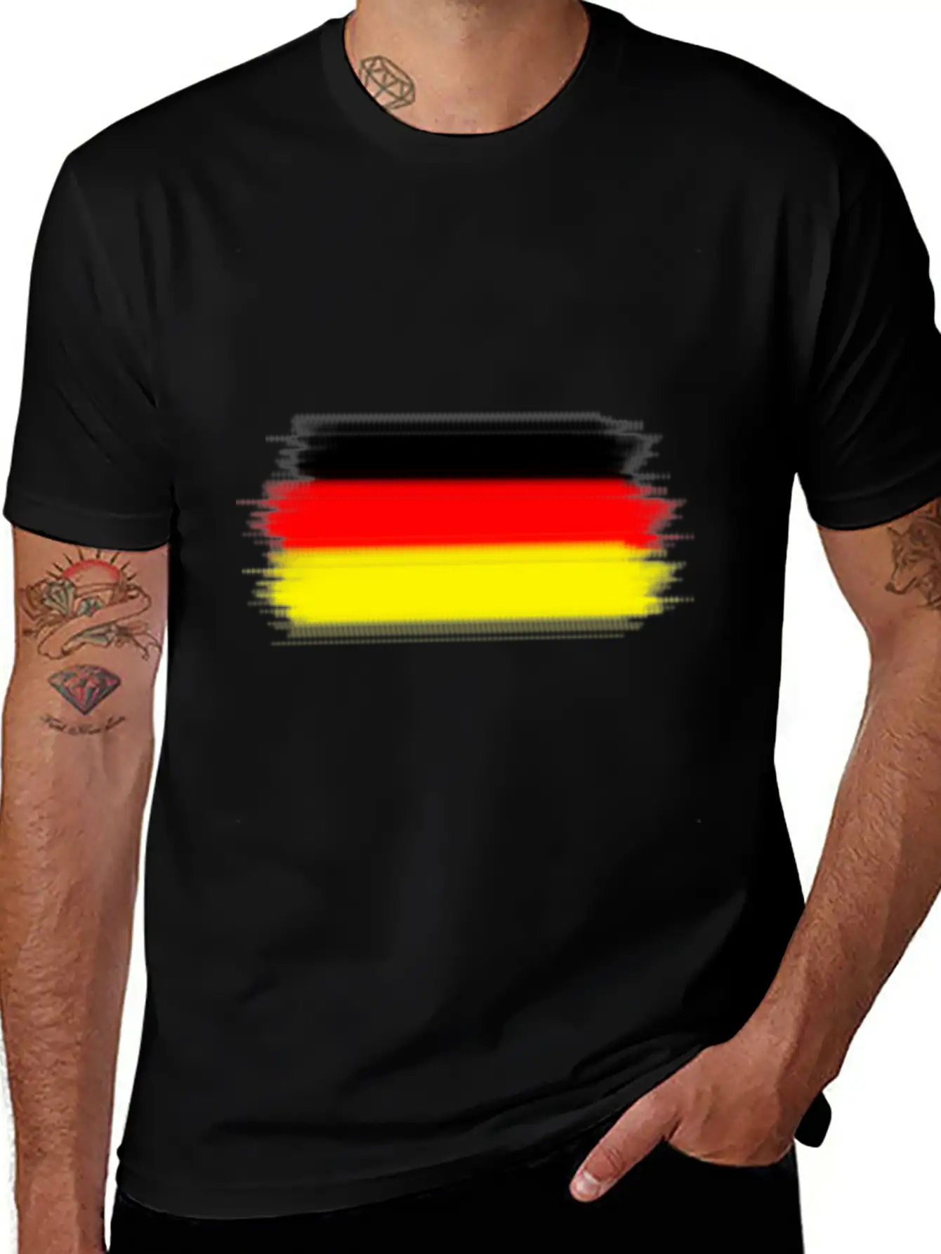 (Germany Flag) Essential Cotton Tee For Daily Outfits – Unisex Style