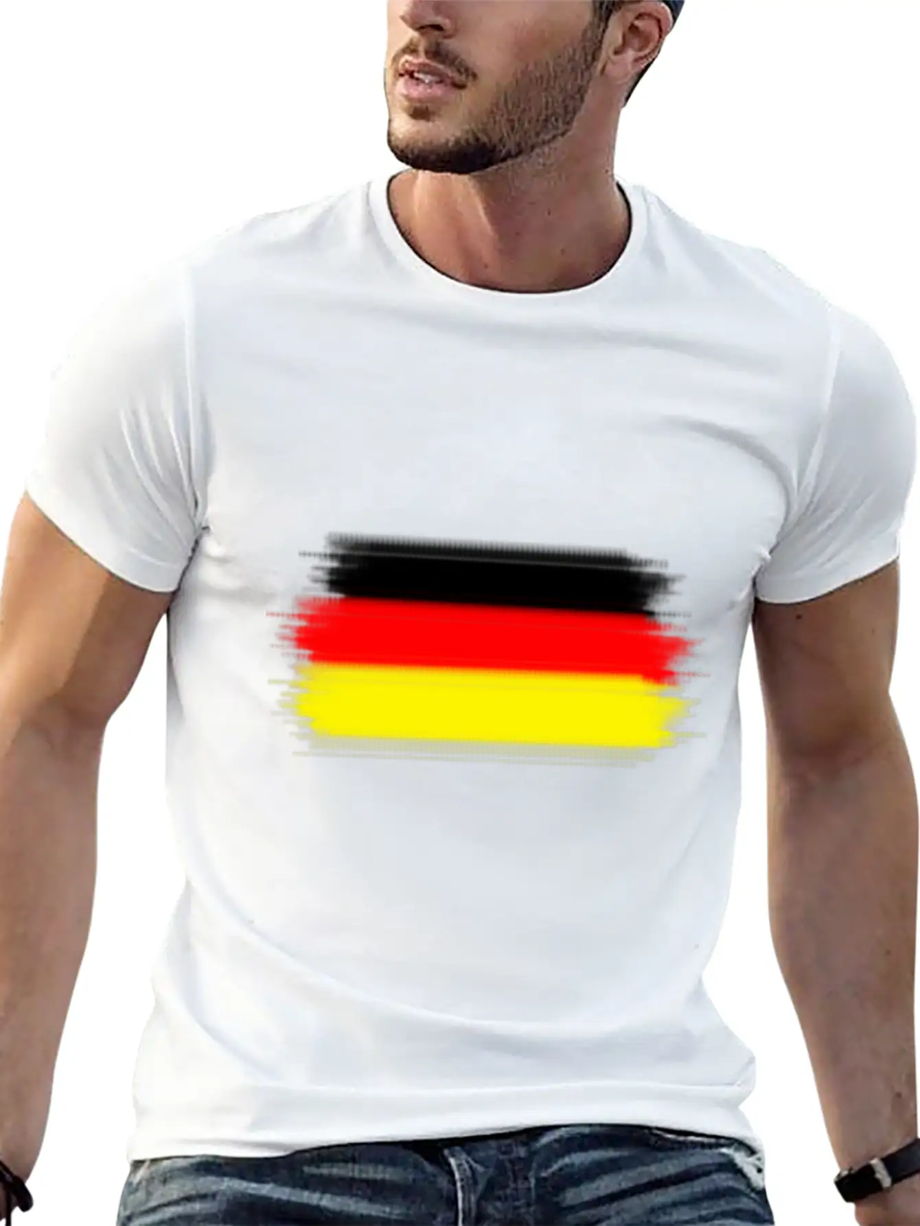 (Germany Flag) Essential Cotton Tee For Daily Outfits – Unisex Style