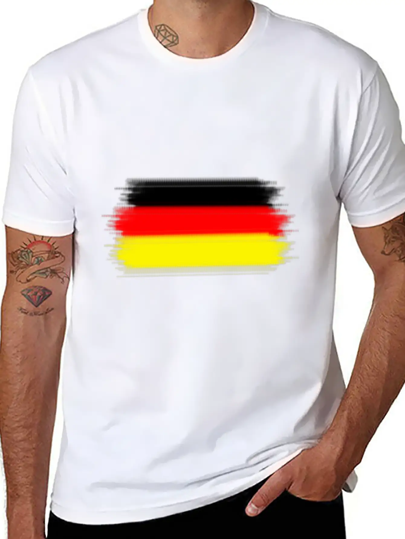 (Germany Flag) Essential Cotton Tee For Daily Outfits – Unisex Style