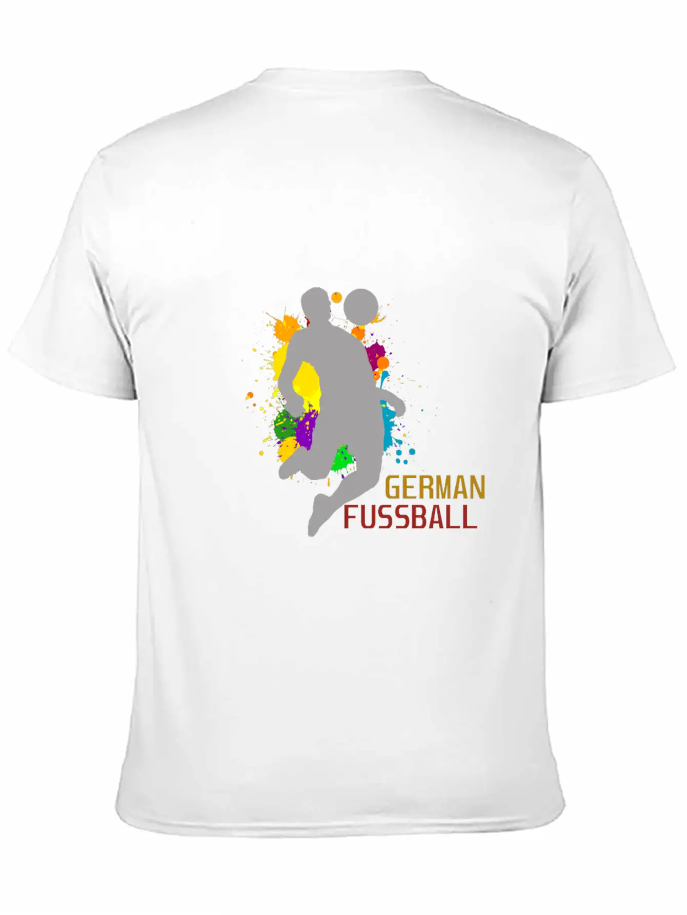 (Germany Flag Scratch) Breathable Soft Cotton T-Shirt – Timeless Casual Look