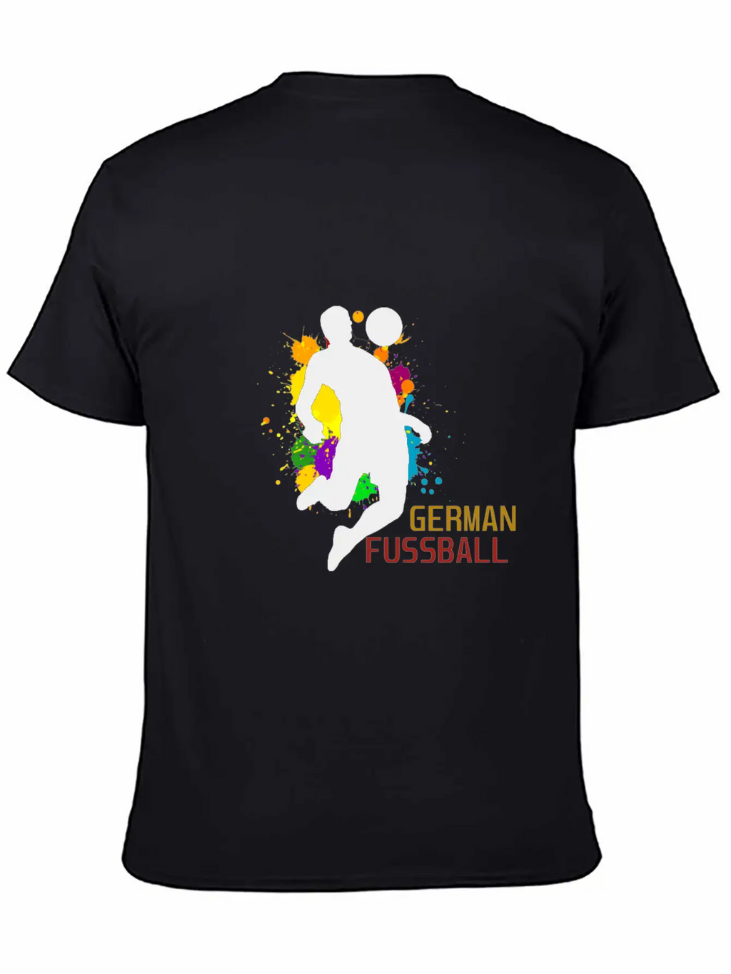 (Germany Flag Scratch) Breathable Soft Cotton T-Shirt – Timeless Casual Look
