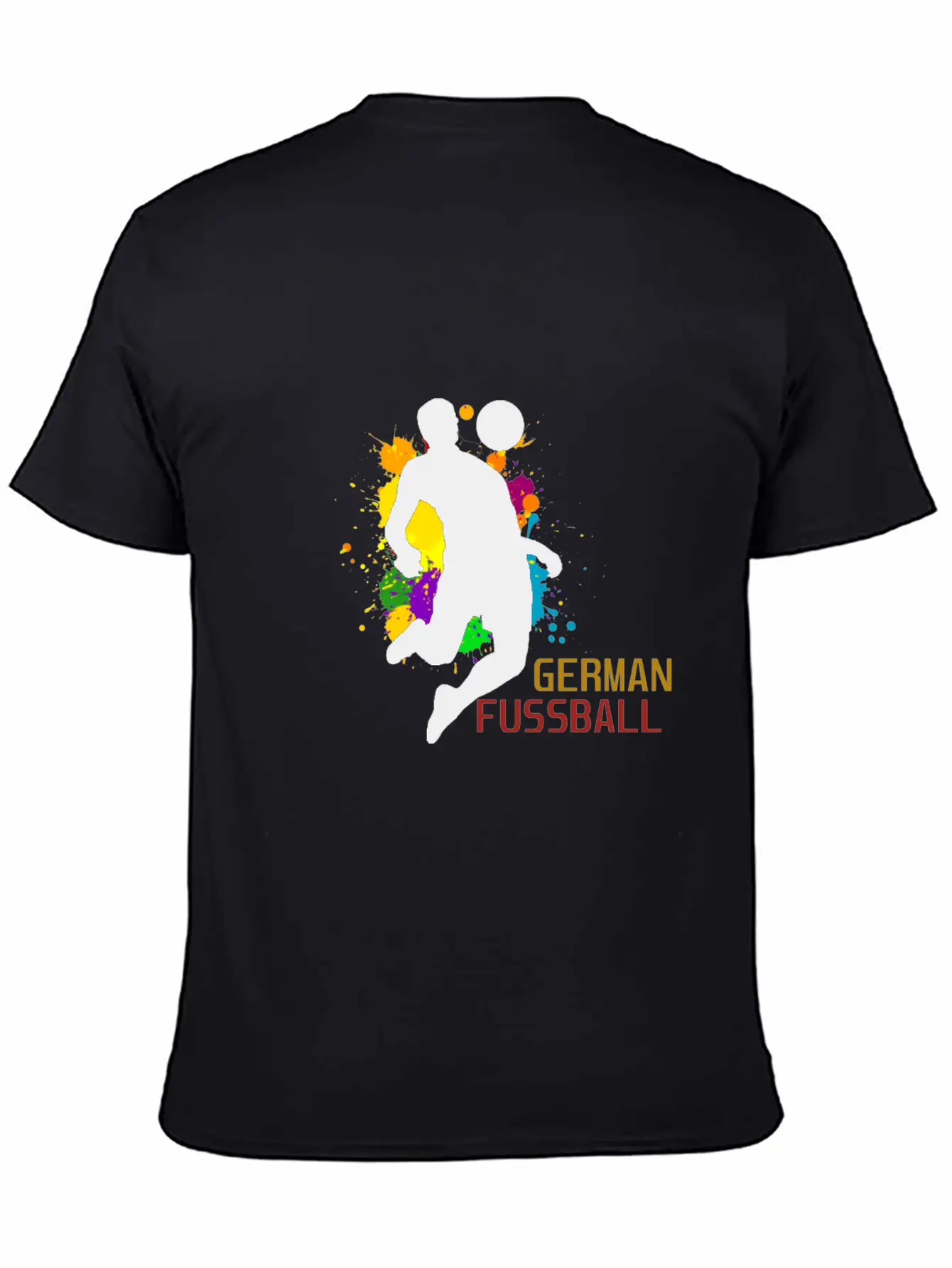 (Germany Flag Scratch) Breathable Soft Cotton T-Shirt – Timeless Casual Look