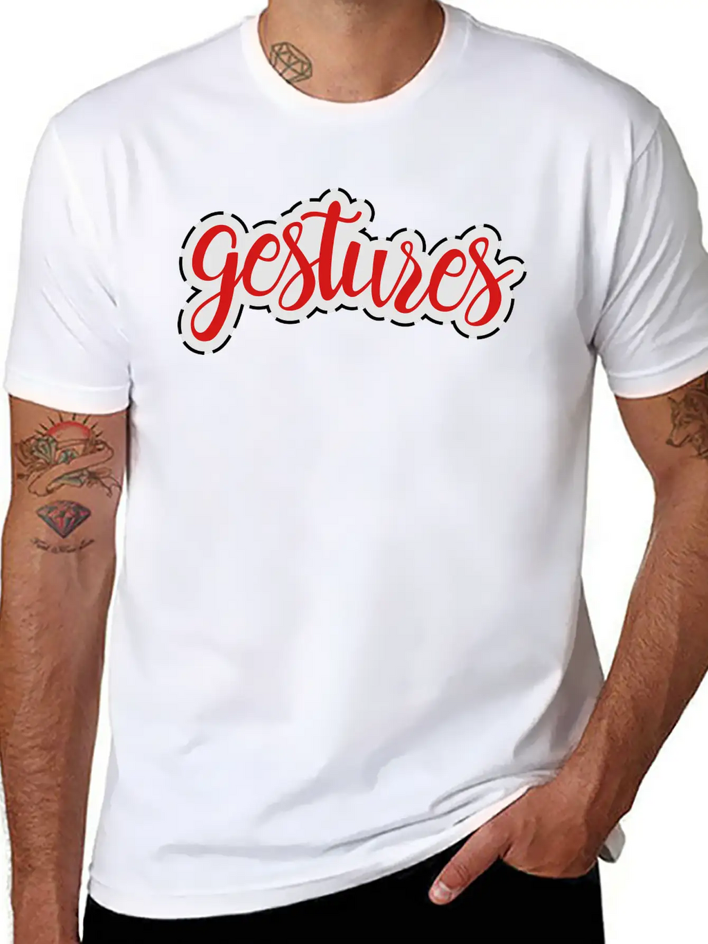 Gestures Stylish Everyday T-Shirt – Unisex Basic Cotton Tee