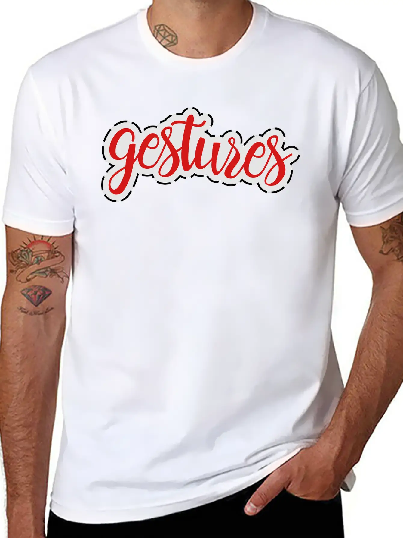 Gestures Stylish Everyday T-Shirt – Unisex Basic Cotton Tee