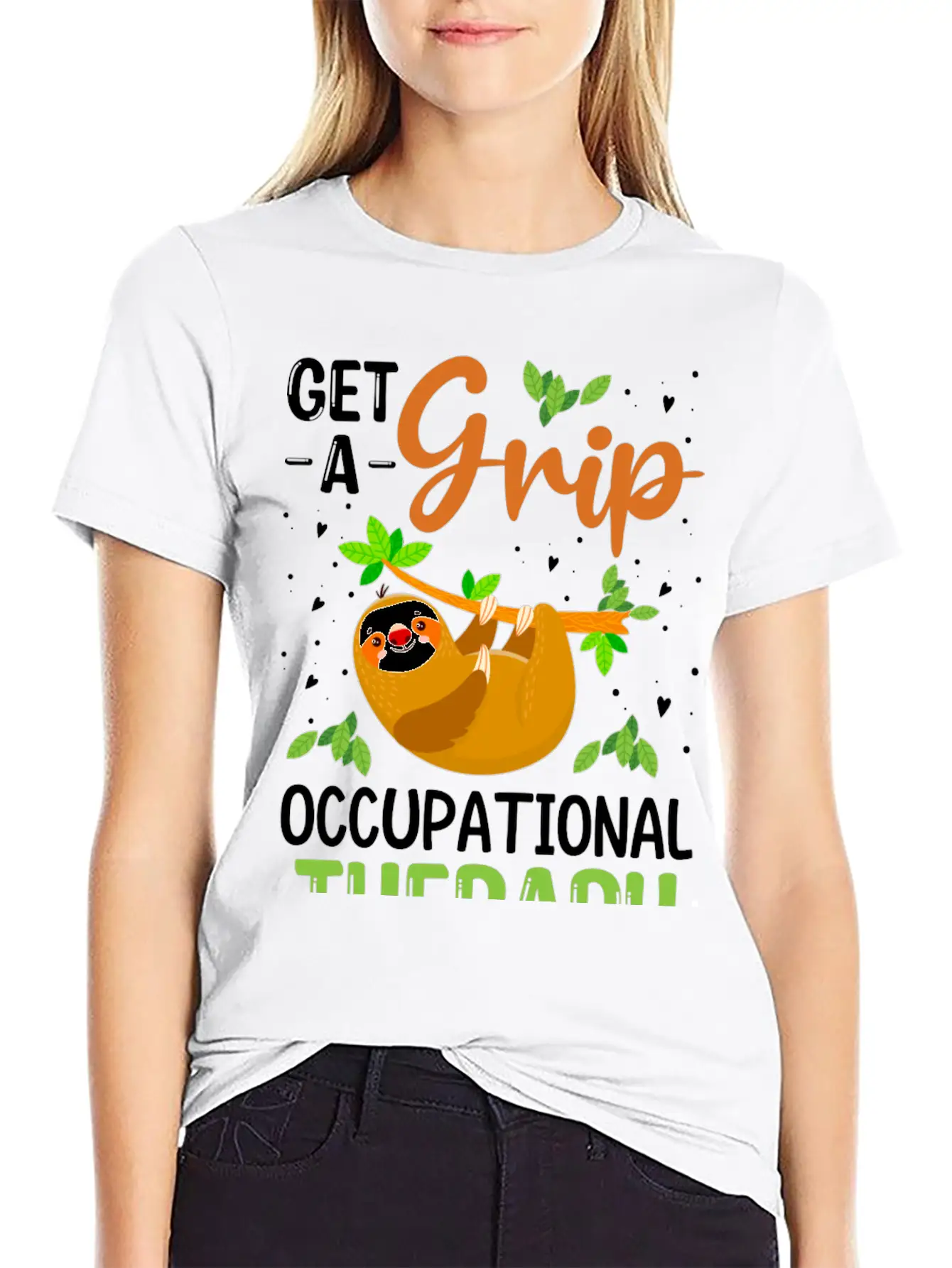 Get A Grip Occupational Therapy, Funny Healthcare Breathable Soft Cotton T-Shirt – Timeless Casual Look