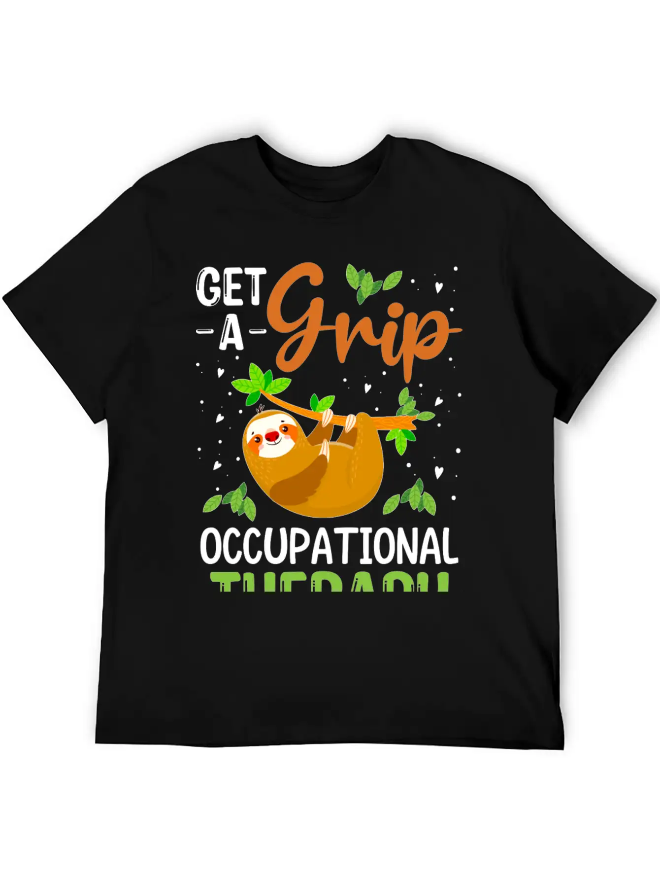 Get A Grip Occupational Therapy, Funny Healthcare Breathable Soft Cotton T-Shirt – Timeless Casual Look