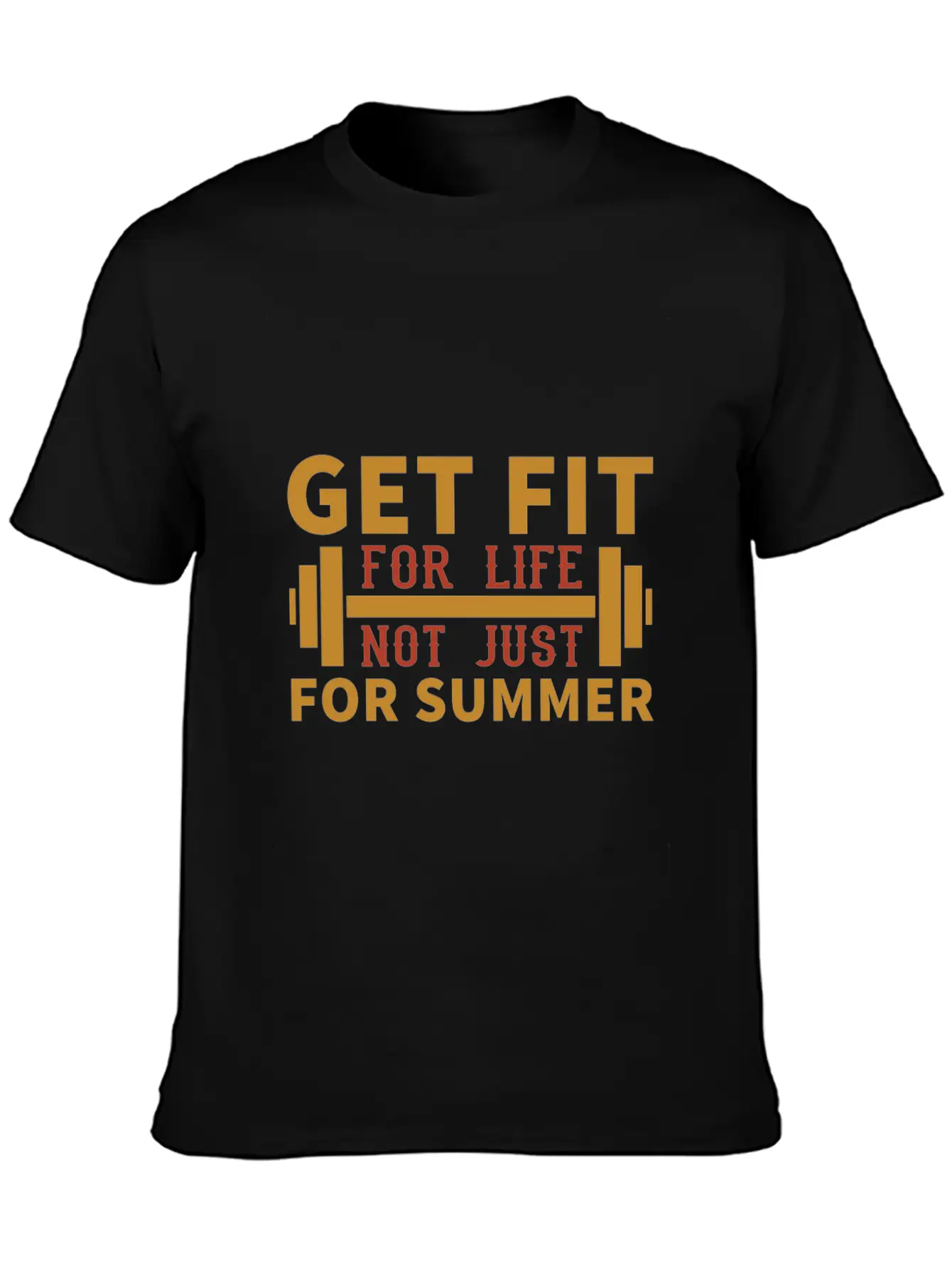 Get Fit For Life Not Just For Summer Breathable Graphic T-Shirt – Perfect For Casual Days