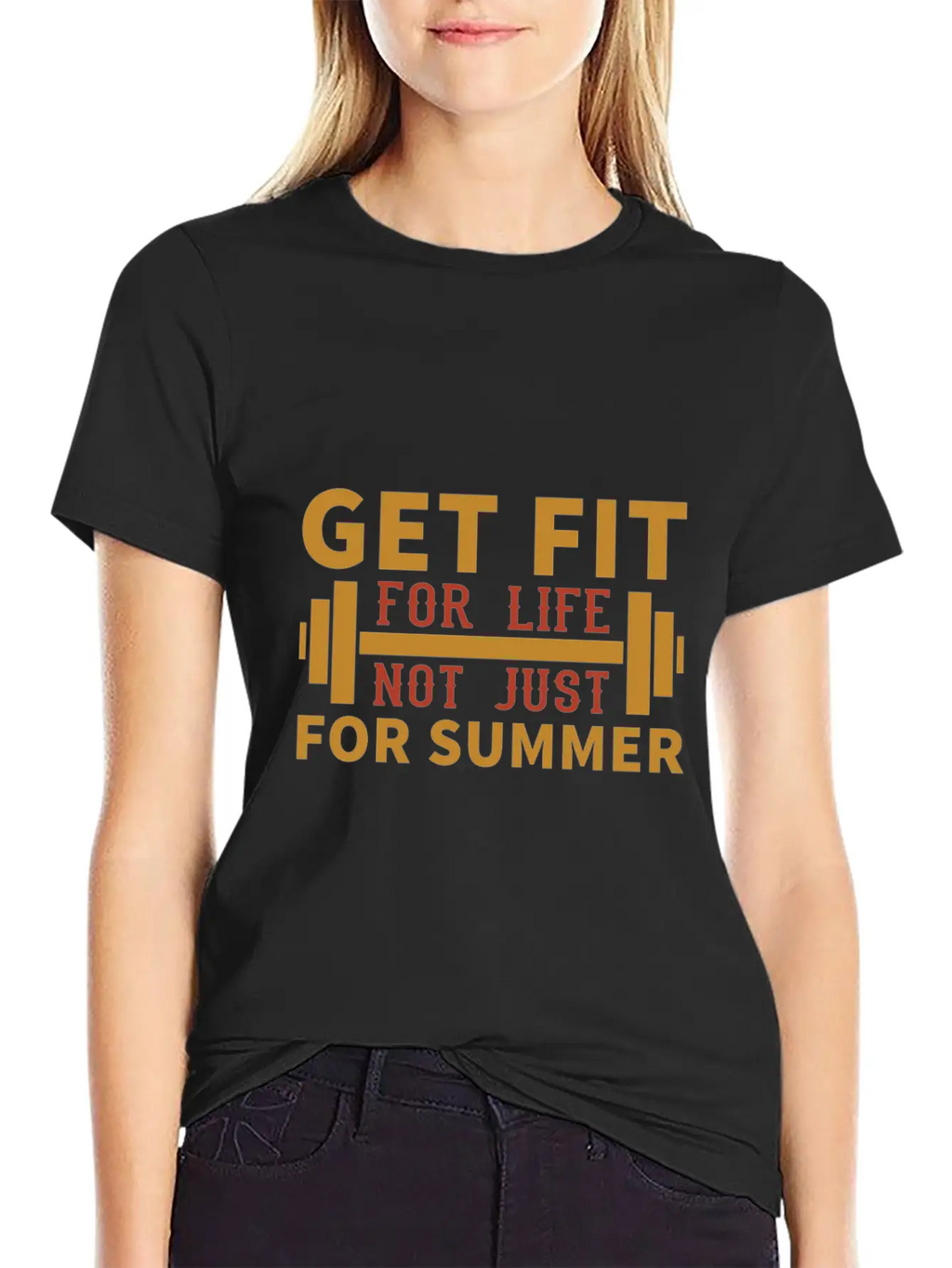 Get Fit For Life Not Just For Summer Breathable Graphic T-Shirt – Perfect For Casual Days