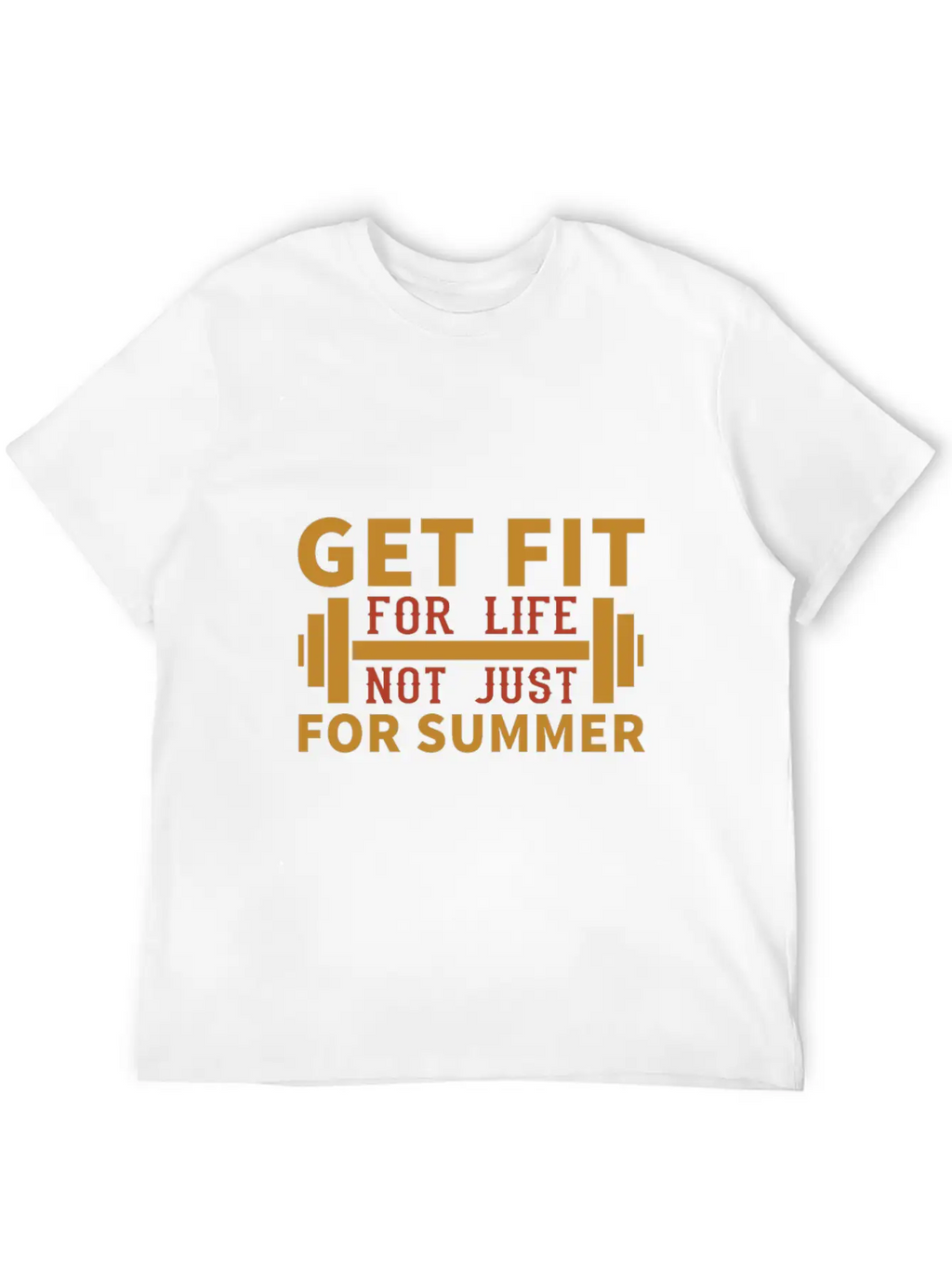 Get Fit For Life Not Just For Summer Breathable Graphic T-Shirt – Perfect For Casual Days