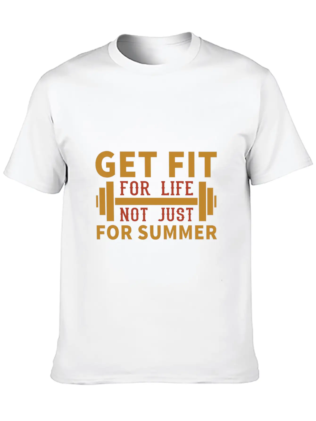 Get Fit For Life Not Just For Summer Breathable Graphic T-Shirt – Perfect For Casual Days