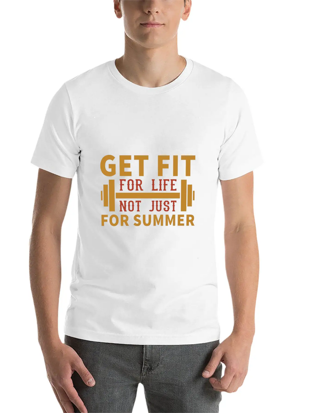 Get Fit For Life Not Just For Summer Breathable Graphic T-Shirt – Perfect For Casual Days