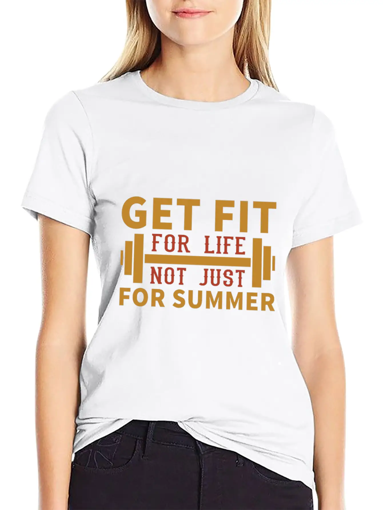 Get Fit For Life Not Just For Summer Breathable Graphic T-Shirt – Perfect For Casual Days