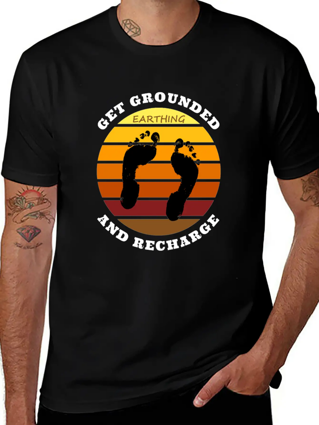 Get Grounded And Recharge Classic Cotton Tee – Unisex Comfort For Any Season