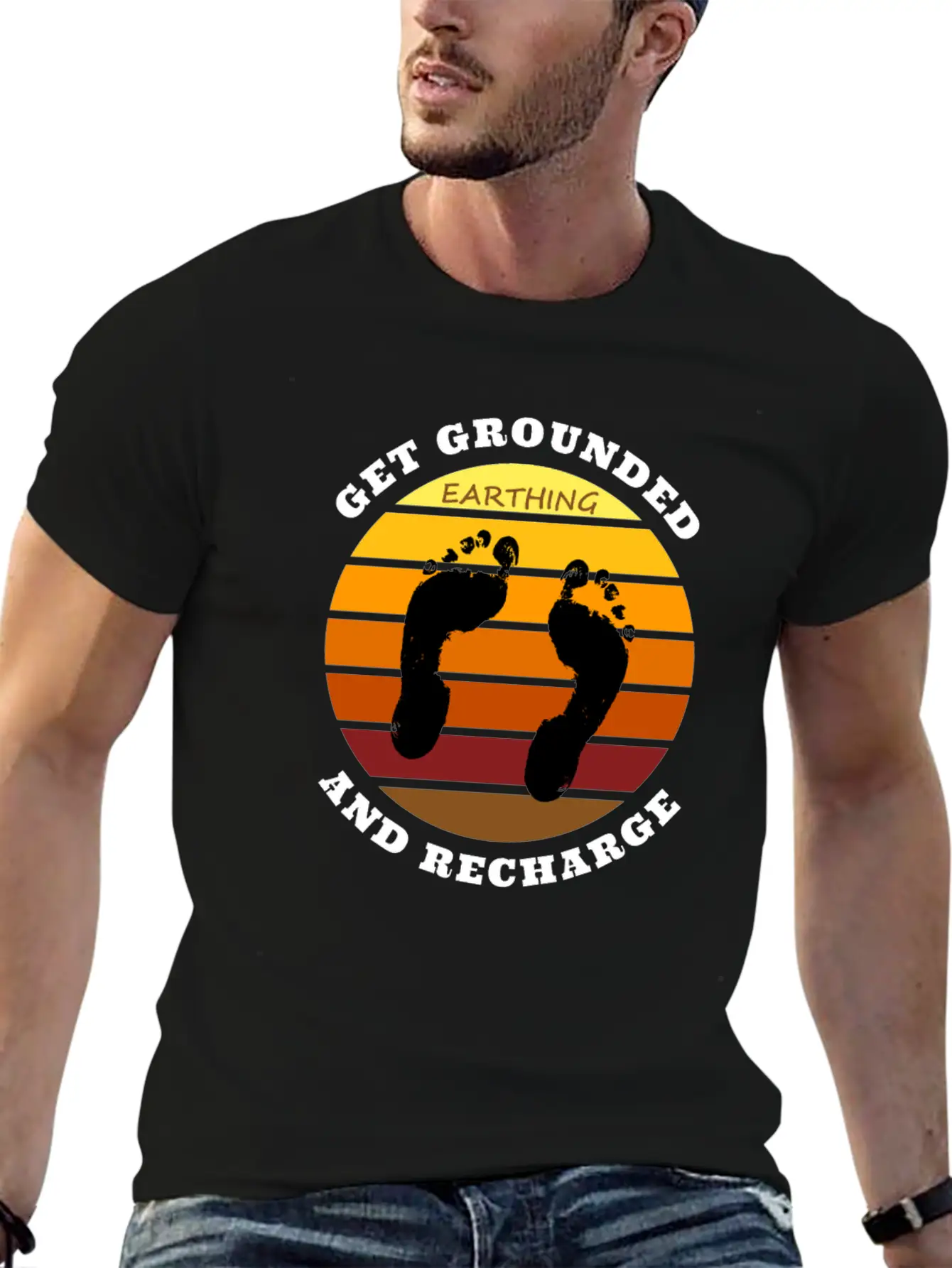Get Grounded And Recharge Classic Cotton Tee – Unisex Comfort For Any Season