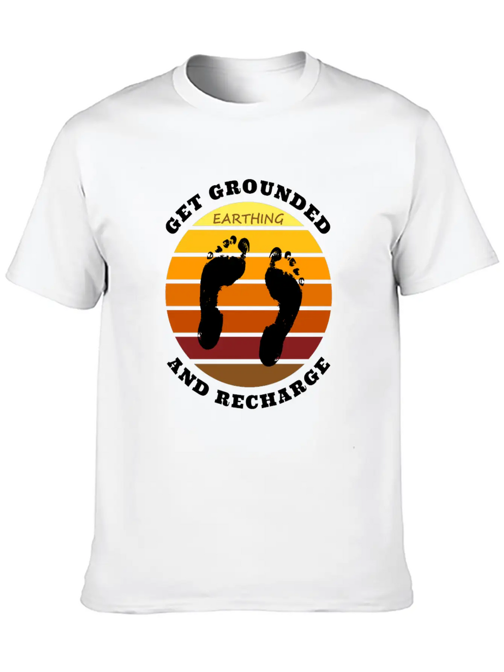 Get Grounded And Recharge Classic Cotton Tee – Unisex Comfort For Any Season